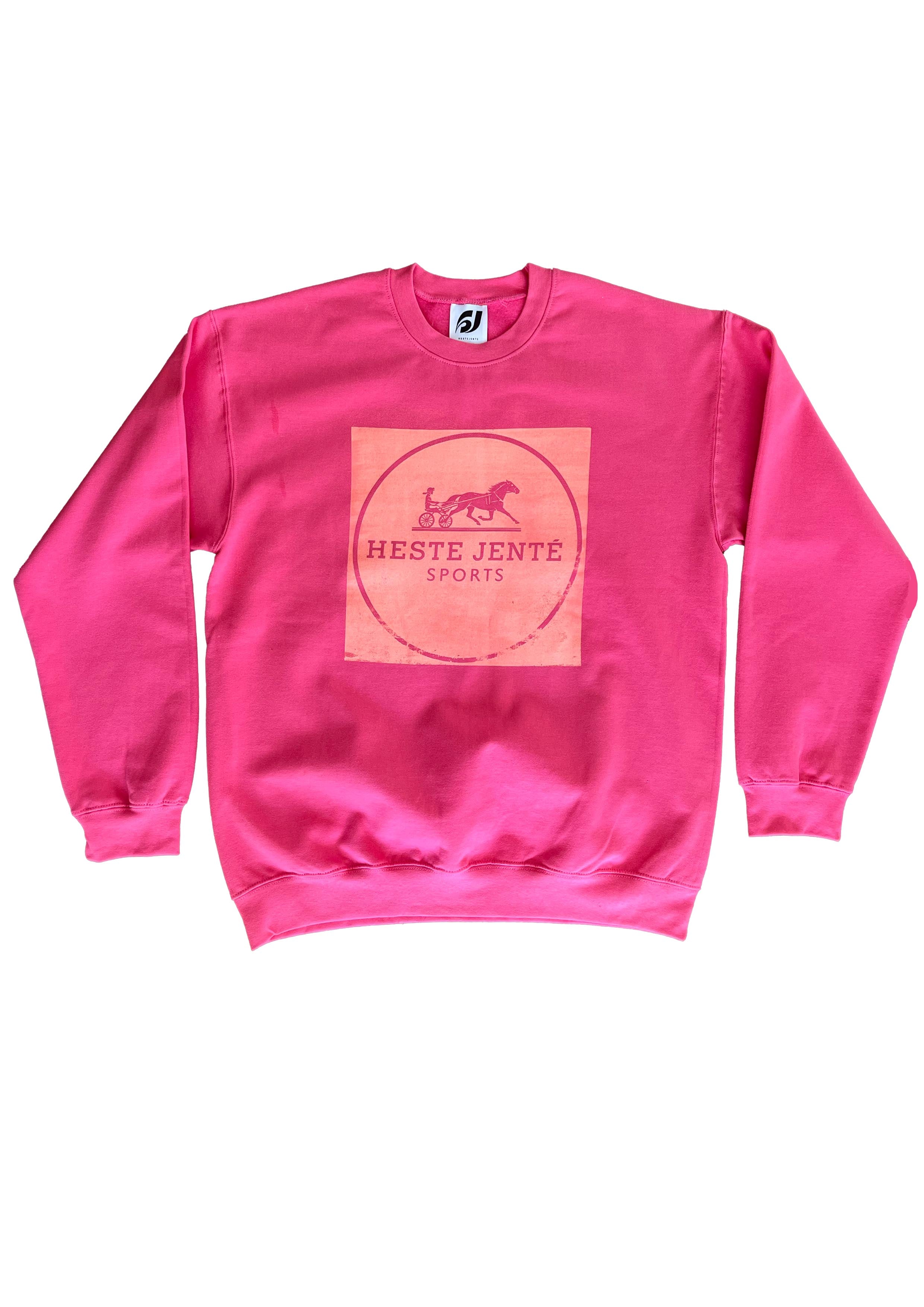 BLEACHED PINK DERBY VICTORY BOXY CREWNECK