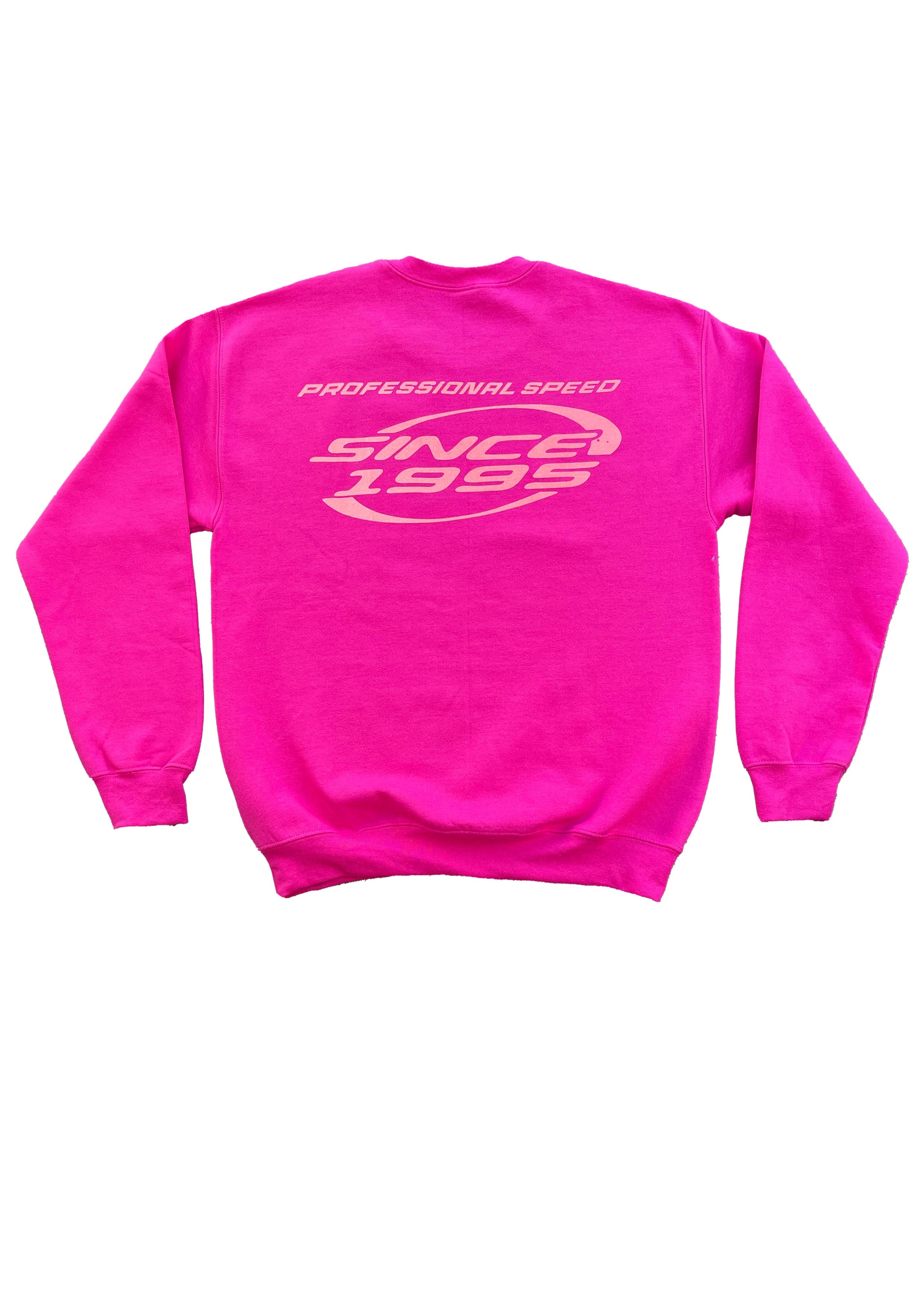 MAGENTA DERBY VICTORY BOXY CREWNECK