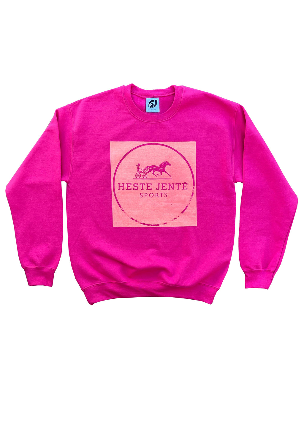 MAGENTA DERBY VICTORY BOXY CREWNECK